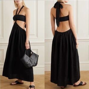 Mara Hoffman Graziella Scandinavian Lagenlook Linen Convertible Skirt Dress XS